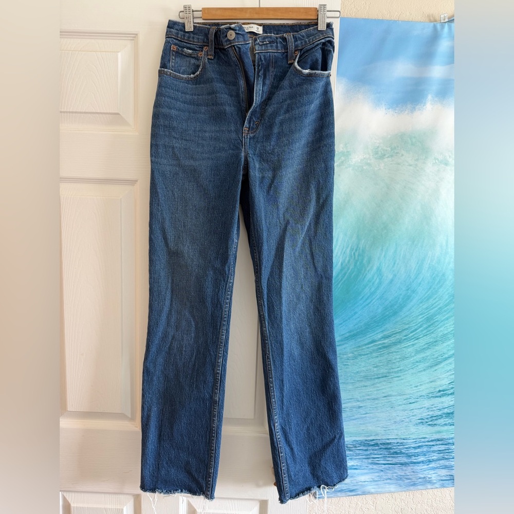 Abercrombie 90s straight ultra high rise